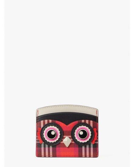 Fashion 4 - blinx plaid owl cardholder