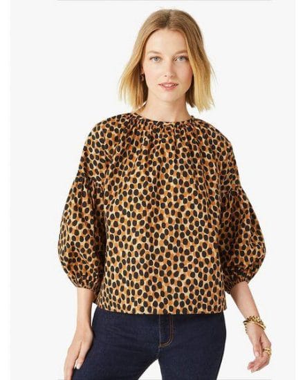 Fashion 4 - dotty leopard around town top