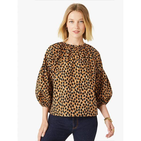 Fashion 4 - dotty leopard around town top