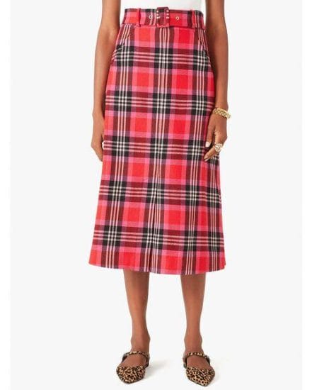 Fashion 4 - foliage plaid skirt