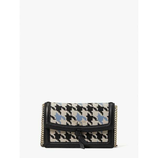 Fashion 4 - knott houndstooth flap crossbody