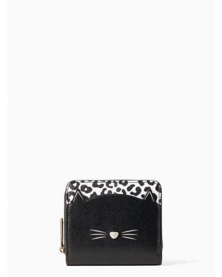 Fashion 4 - meow cat small zip around wallet