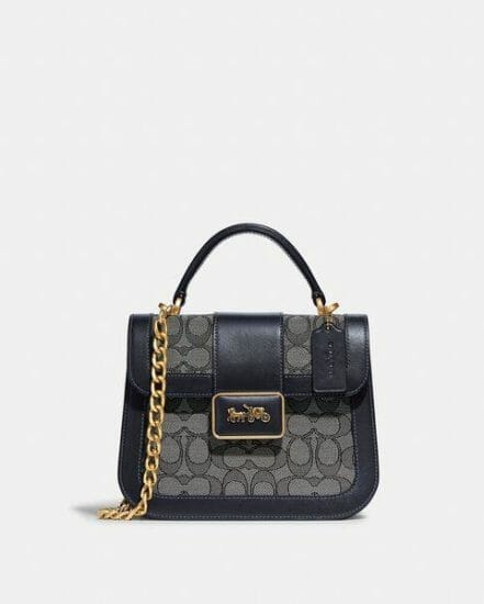 Fashion 4 Coach Alie Top Handle In Signature Jacquard