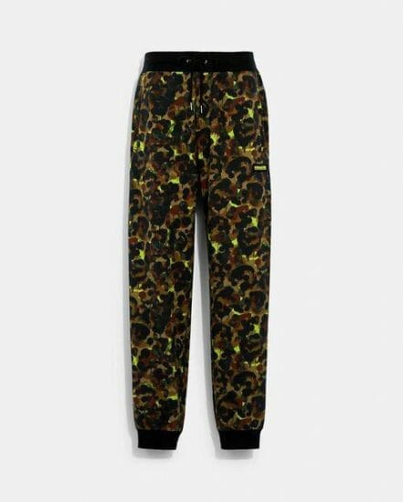 Fashion 4 Coach Camo Print Joggers In Organic Cotton