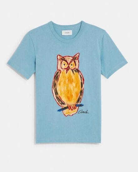 Fashion 4 Coach Painted Owl T-Shirt