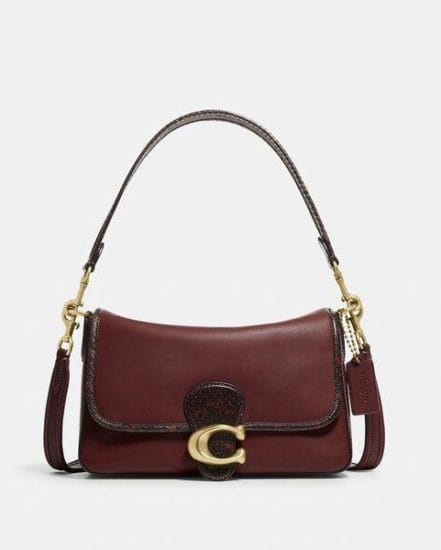 Fashion 4 Coach Soft Tabby Shoulder Bag With Snakeskin Detail