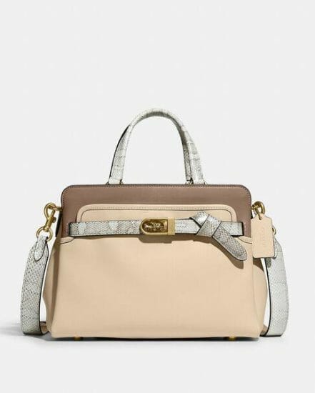 Fashion 4 Coach Tate Carryall 29 In Colorblock With Snakeskin Detail