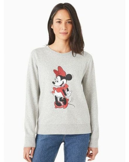 Fashion 4 - disney x kate spade new york posing minnie mouse sweatshirt