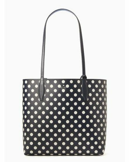 Fashion 4 - enchanted forest dot large reversible tote