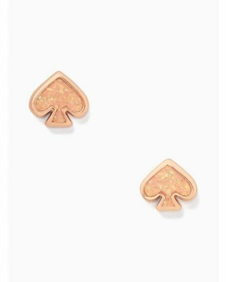 Fashion 4 - everyday spade glitter enamel studs