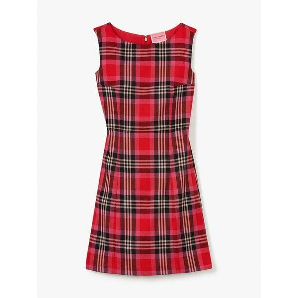 Fashion 4 - foliage plaid sheath dress