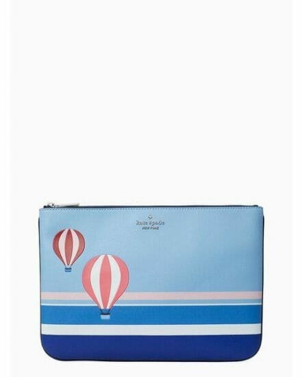 Fashion 4 - hot air balloon large zip pouch
