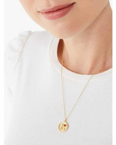Fashion 4 - i heart ny x kate spade new york medallion necklace