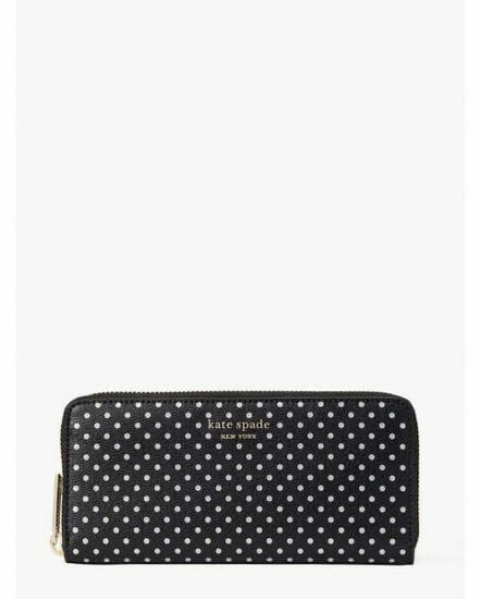 Fashion 4 - spencer metallic dot slim continental wallet