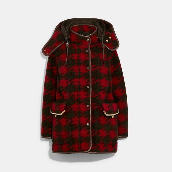 Fashion 4 Coach Archive Houndstooth Coat