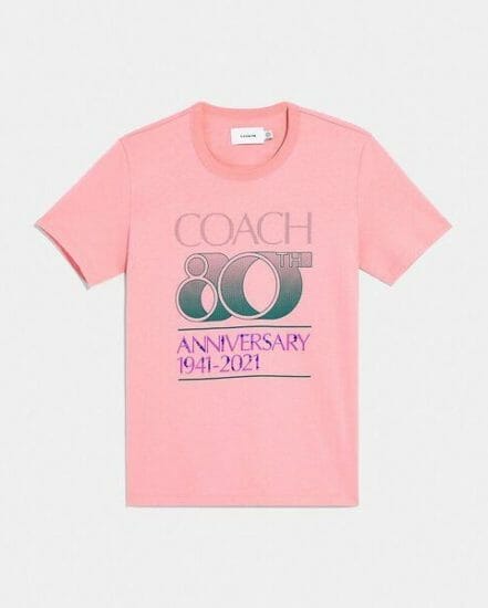 Fashion 4 Coach Coach 80th Anniversary T-Shirt In Organic Cotton