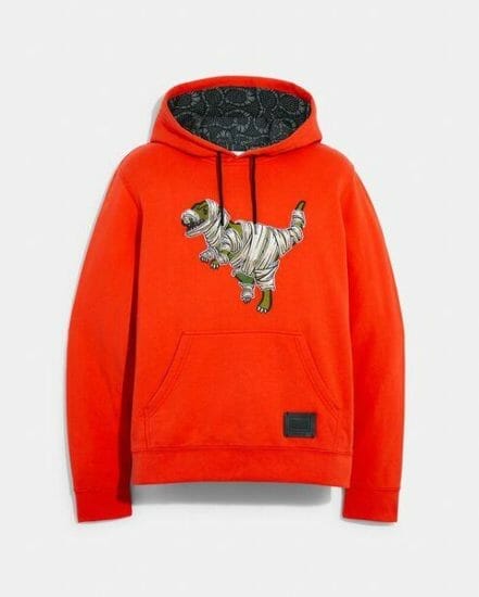 Fashion 4 Coach Coach x Michael B. Jordan Hoodie In Organic Cotton With Mummified Rexy