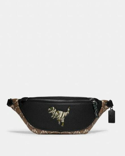 Fashion 4 Coach Coach x Michael B. Jordan League Belt Bag In Mummified Signature Canvas With Rexy