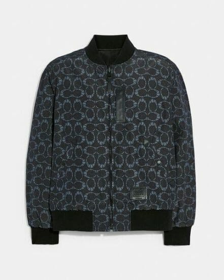 Fashion 4 Coach Coach x Michael B. Jordan Mummified Signature Reversible Leather Ma-1 Jacket