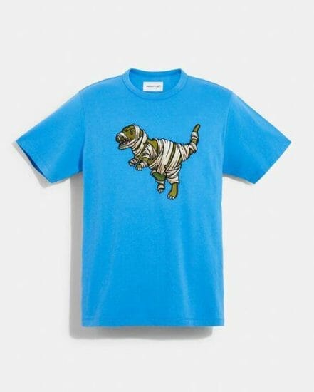 Fashion 4 Coach Coach x Michael B. Jordan T-Shirt In Organic Cotton With Mummified Rexy