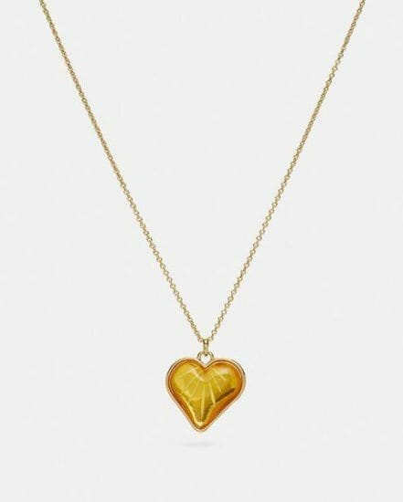 Fashion 4 Coach Heart Chain Necklace