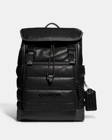 Fashion 4 Coach League Flap Backpack With Quilting