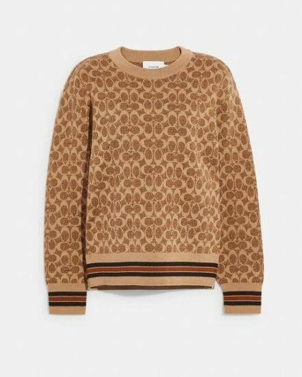 Fashion 4 Coach Seasonless Signature Sweater