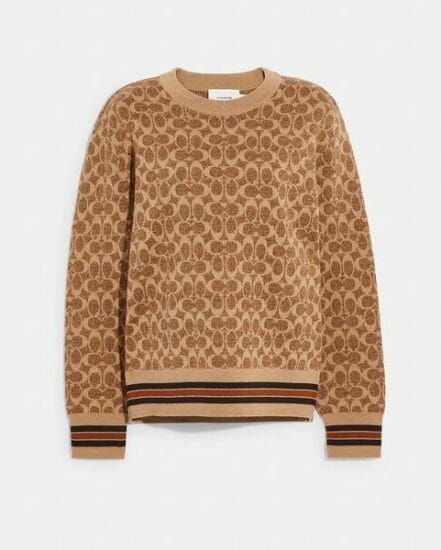 Fashion 4 Coach Seasonless Signature Sweater