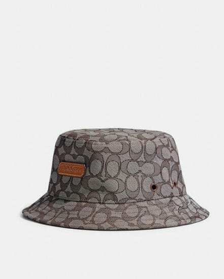 Fashion 4 Coach Signature Jacquard Bucket Hat
