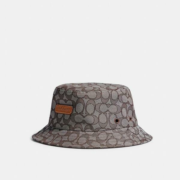 Fashion 4 Coach Signature Jacquard Bucket Hat