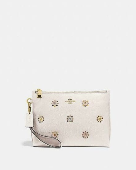 Fashion 4 Coach Charlie Pouch With Scattered Rivets