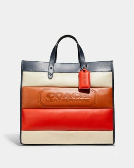 Fashion 4 Coach Field Tote 40 With Pieced Quilting