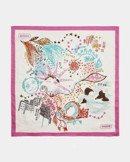 Fashion 4 Coach Dream Doodle Print Bandana