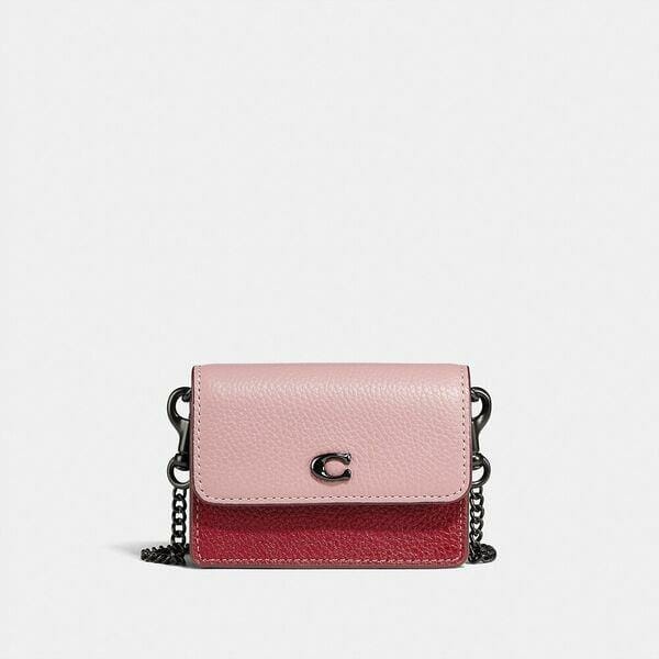 Fashion 4 Coach Half Flap Card Case In Colorblock