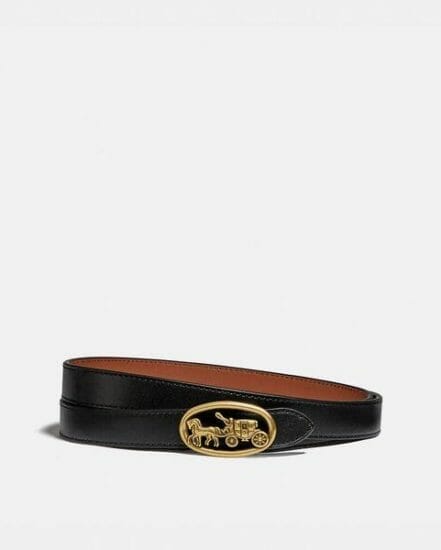 Fashion 4 Coach Horse And Carriage Reversible Buckle Belt