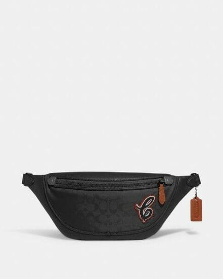 Fashion 4 Coach League Belt Bag In Recycled Signature Jacquard With Patch