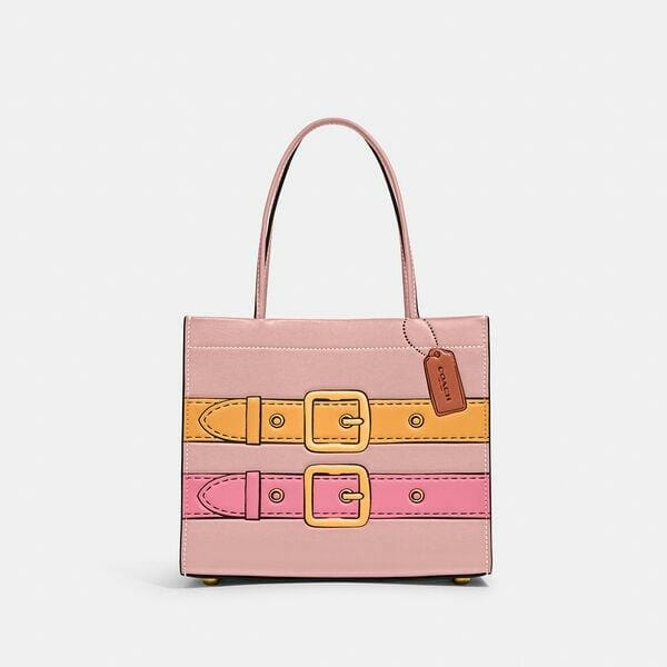 Fashion 4 Coach Cashin Carry 22 With Trompe L'Oeil Print