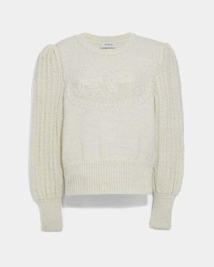 Fashion 4 Coach Heritage Cable Crewneck