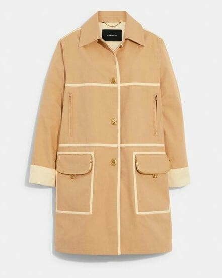 Fashion 4 Coach Trench With Taping