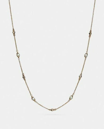 Fashion 4 Coach "Classic Crystal Pearl Necklace