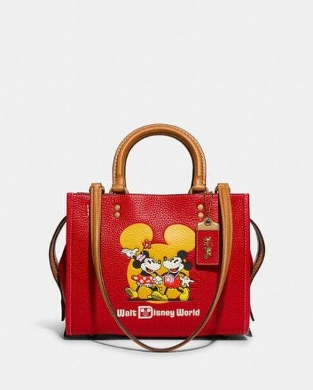 Fashion 4 Coach Disney x Coach Rogue 25 With Mickey Mouse And Minnie Mouse Motif