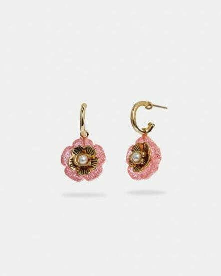 Fashion 4 Coach Tea Rose Earrings