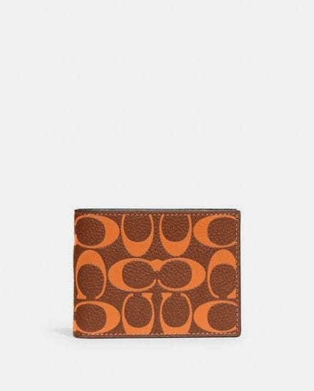 Fashion 4 Coach Slim Billfold Wallet In Signature Leather