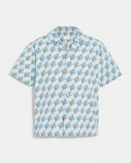 Fashion 4 Coach Snail Camp T-Shirt In Organic Cotton