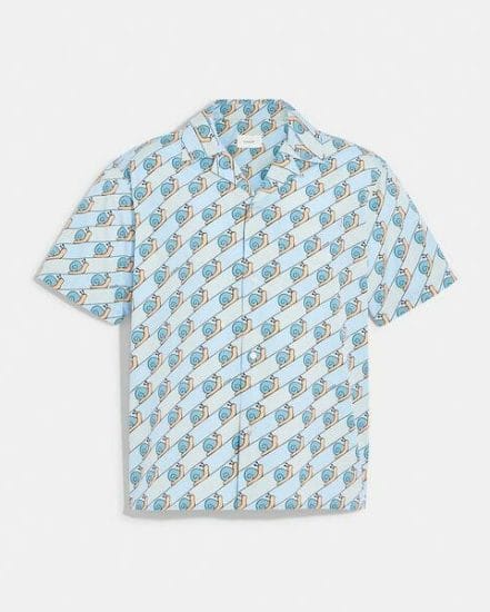 Fashion 4 Coach Snail Camp T-Shirt In Organic Cotton
