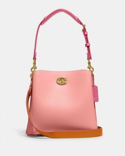 Fashion 4 Coach Willow Bucket In Colorblock With Signature Canvas Interior