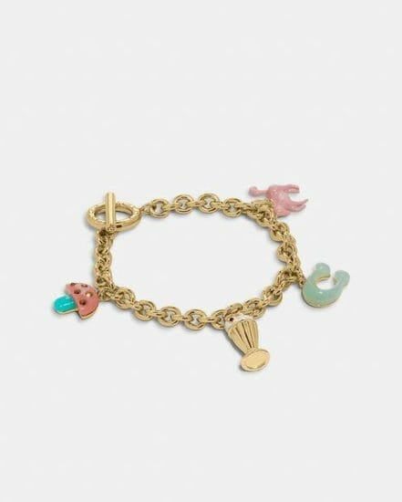 Fashion 4 Coach Milkshake Multi Charm Bracelet