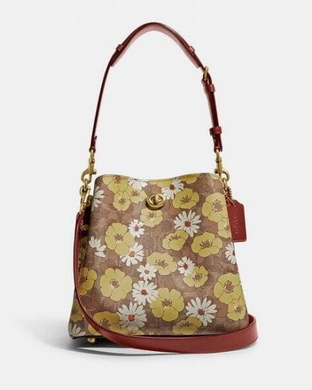 Fashion 4 Coach Willow Bucket Bag In Signature Canvas With Floral Print