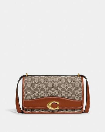 Fashion 4 Coach Bandit Shoulder Bag In Signature Textile Jacquard