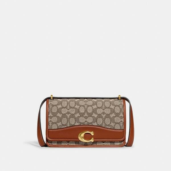 Fashion 4 Coach Bandit Shoulder Bag In Signature Textile Jacquard